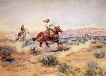 Charles Marion Russell - Roping un loup