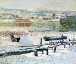 Ernest Lawson - Rivière en hiver