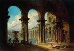 Hubert Robert - Ancient Ruins Servir un bain public