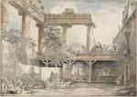 Hubert Robert - Ruines romaines, la Villa Pamfili