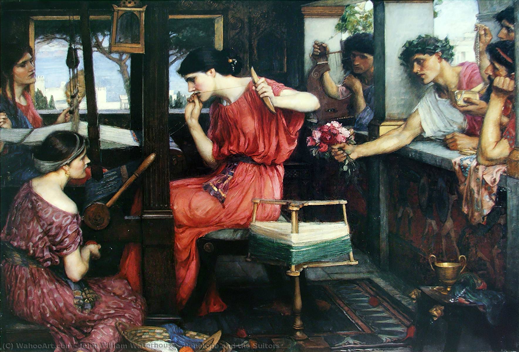 Reproductions De Peintures Pénélope et les Suitors, 1912 de John