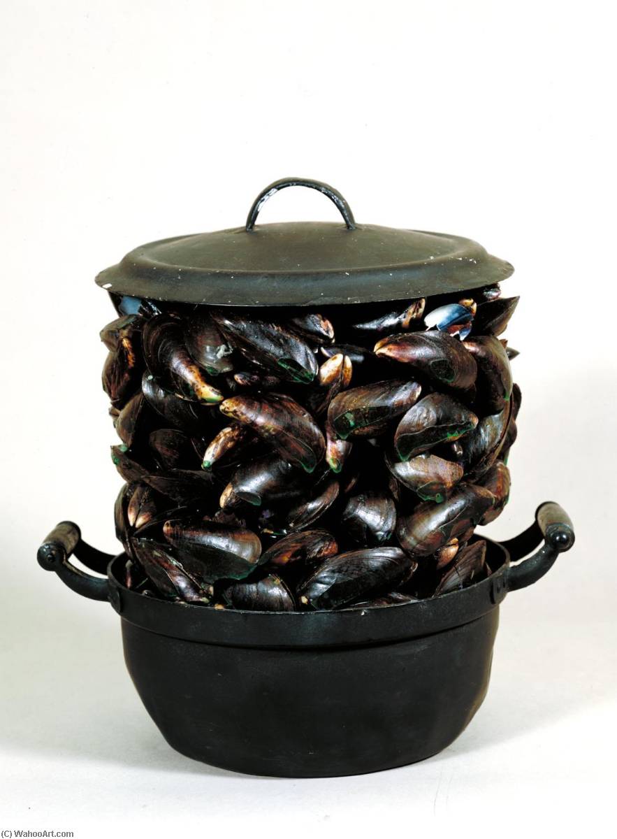Casserole et fermés Moules, 1964 de Marcel Broodthaers (19241976